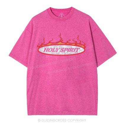 Holy Spirit Christian Washed T-Shirt
