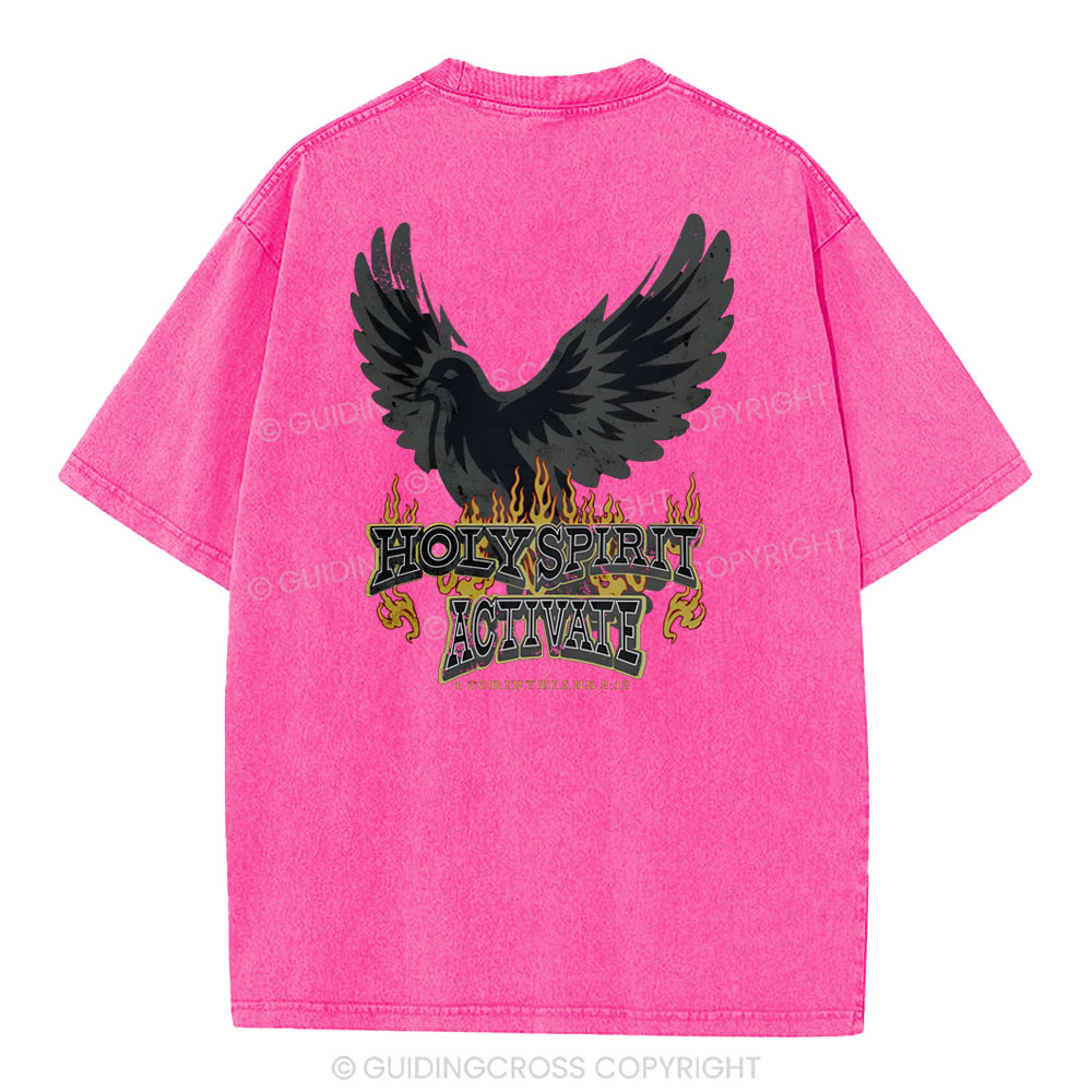 Holy Spirit Christian Washed T-Shirt