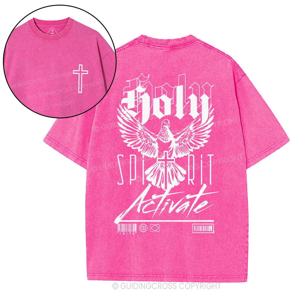 Holy Spirit Christian Washed T-Shirt