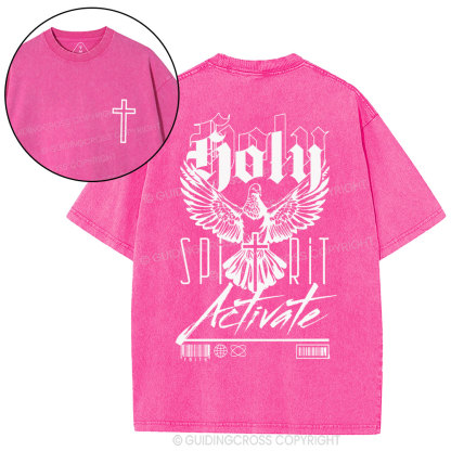 Holy Spirit Christian Washed T-Shirt