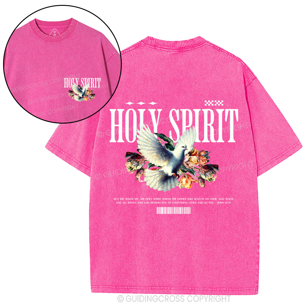 Holy Spirit Christian Washed T-Shirt