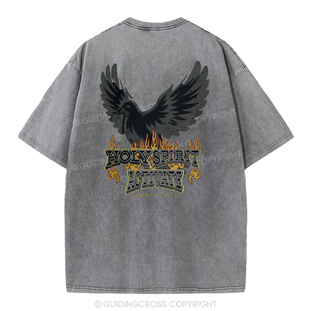 Holy Spirit Christian Washed T-Shirt