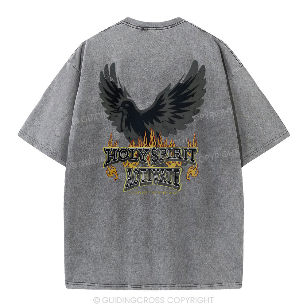 Holy Spirit Christian Washed T-Shirt