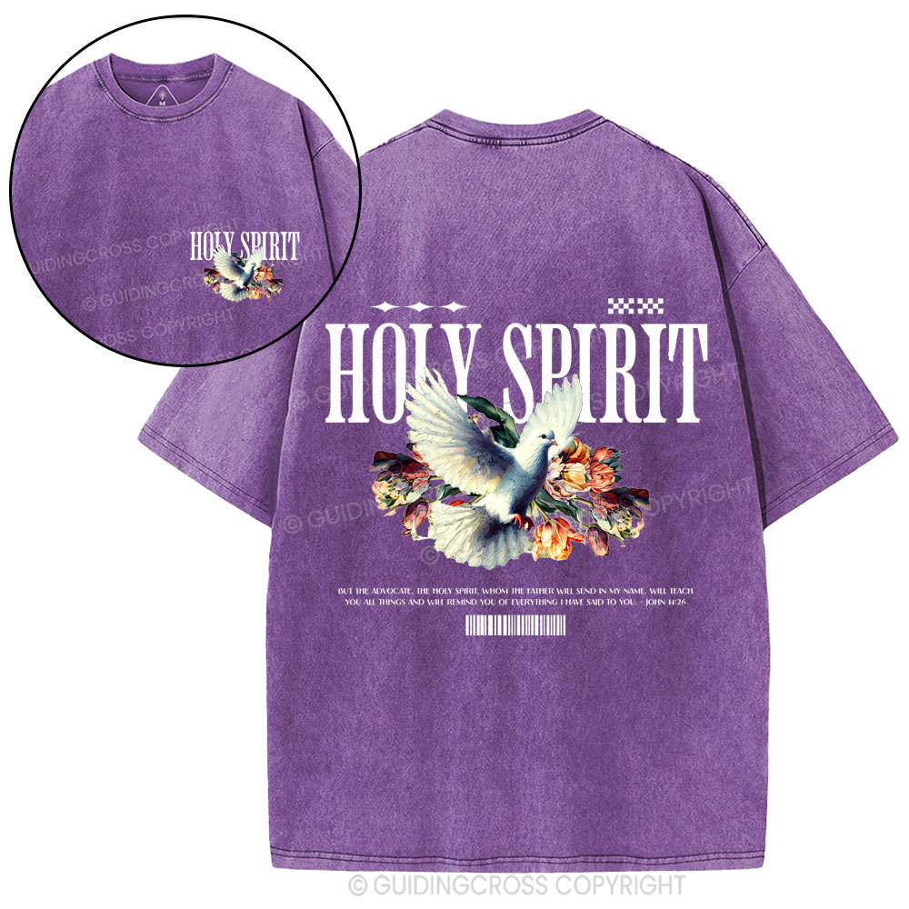 Holy Spirit Christian Washed T-Shirt