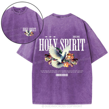 Holy Spirit Christian Washed T-Shirt