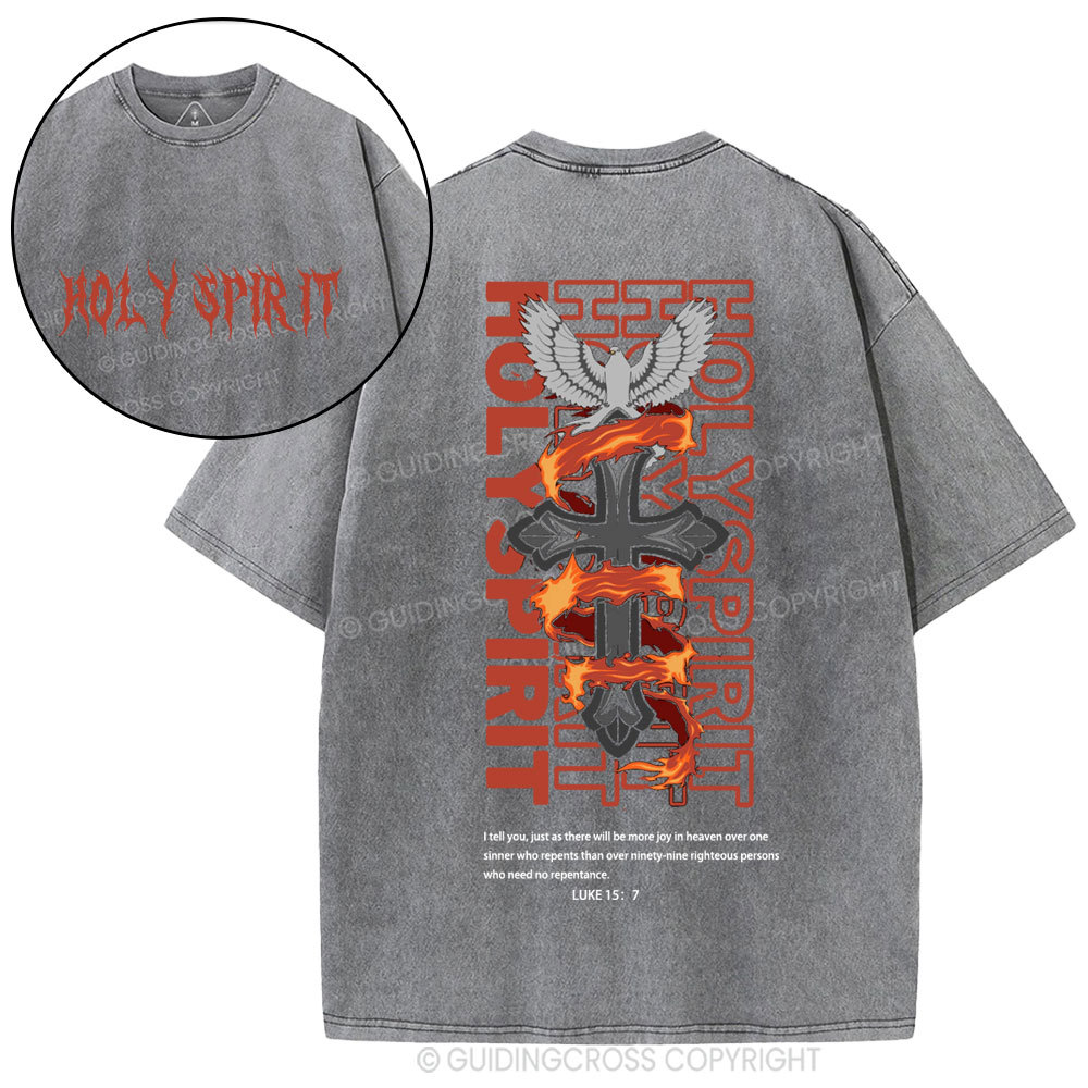 Holy Spirit Christian Washed T-Shirt