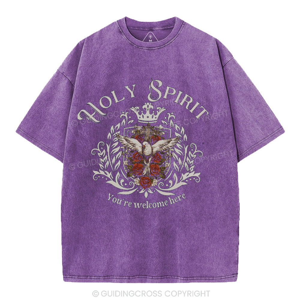 Holy Spirit Christian Washed T-Shirt