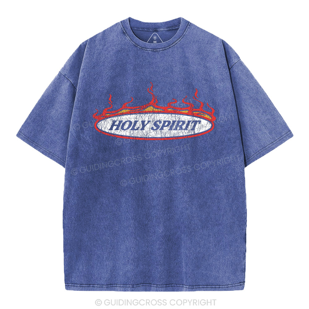 Holy Spirit Christian Washed T-Shirt