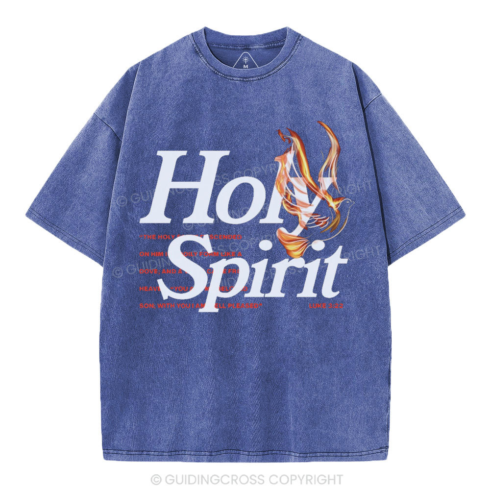 Holy Spirit Christian Washed T-Shirt