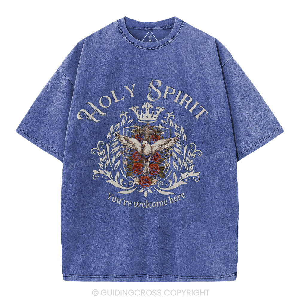 Holy Spirit Christian Washed T-Shirt