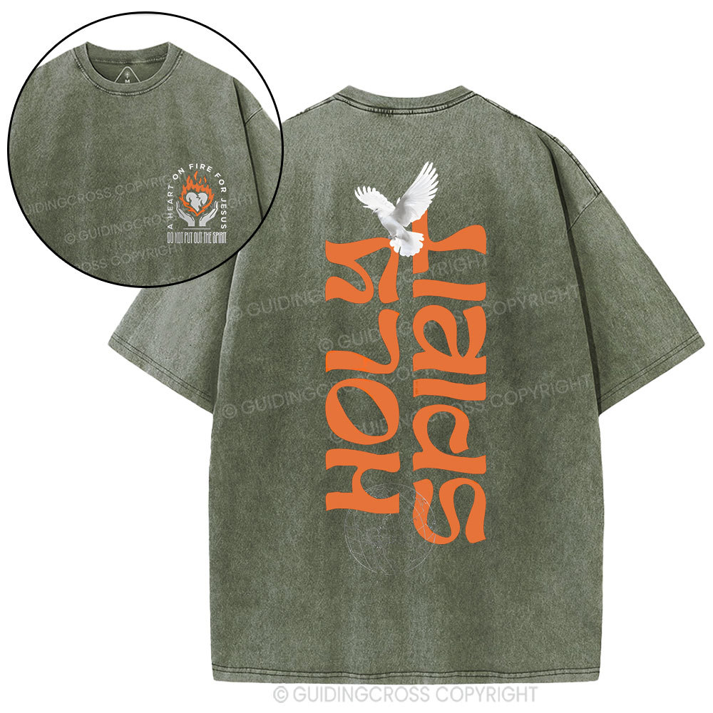 Holy Spirit Christian Washed T-Shirt