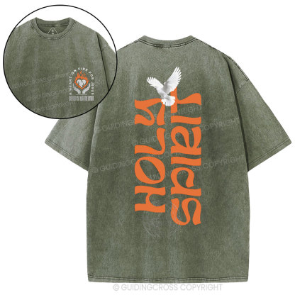 Holy Spirit Christian Washed T-Shirt