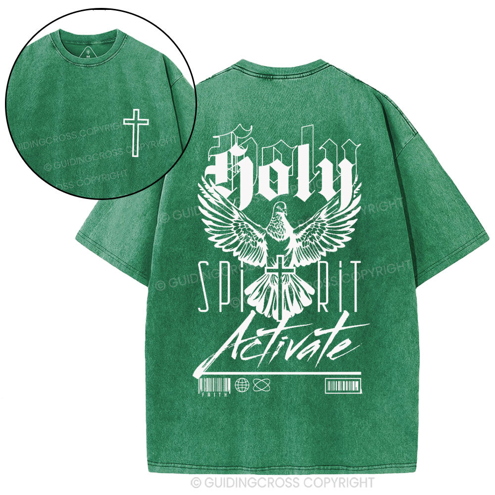 Holy Spirit Christian Washed T-Shirt