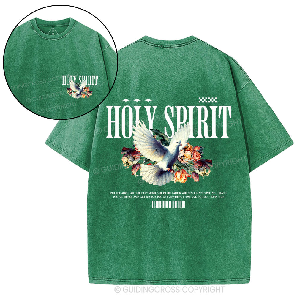 Holy Spirit Christian Washed T-Shirt