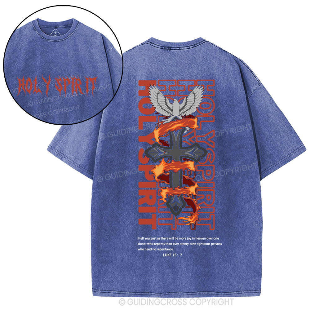 Holy Spirit Christian Washed T-Shirt