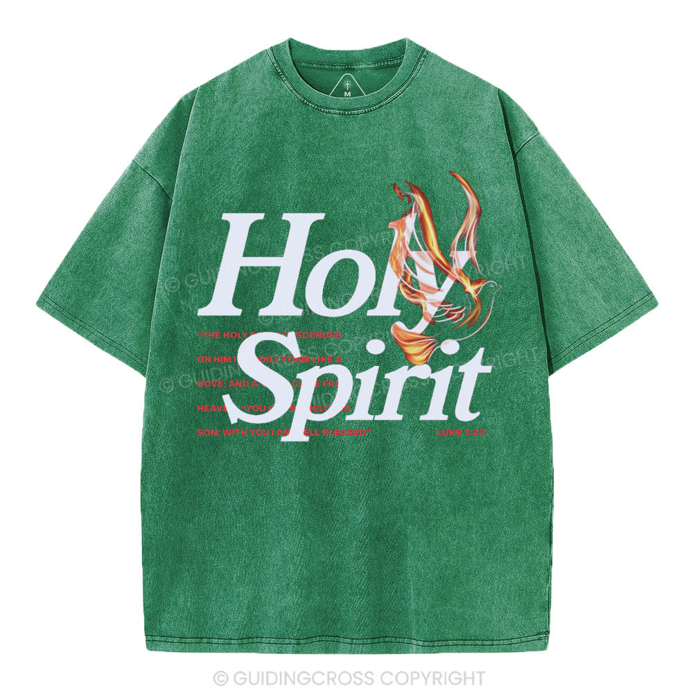 Holy Spirit Christian Washed T-Shirt