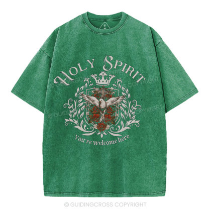 Holy Spirit Christian Washed T-Shirt