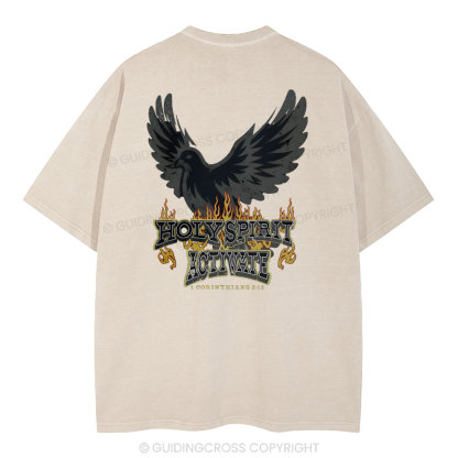 Holy Spirit Christian Washed T-Shirt