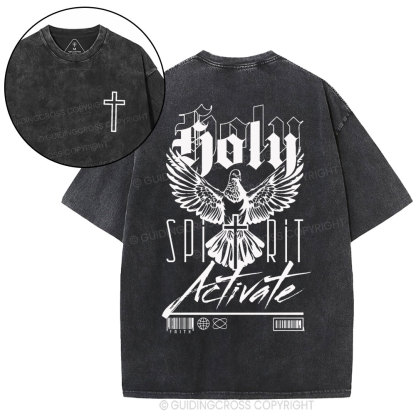 Holy Spirit Christian Washed T-Shirt