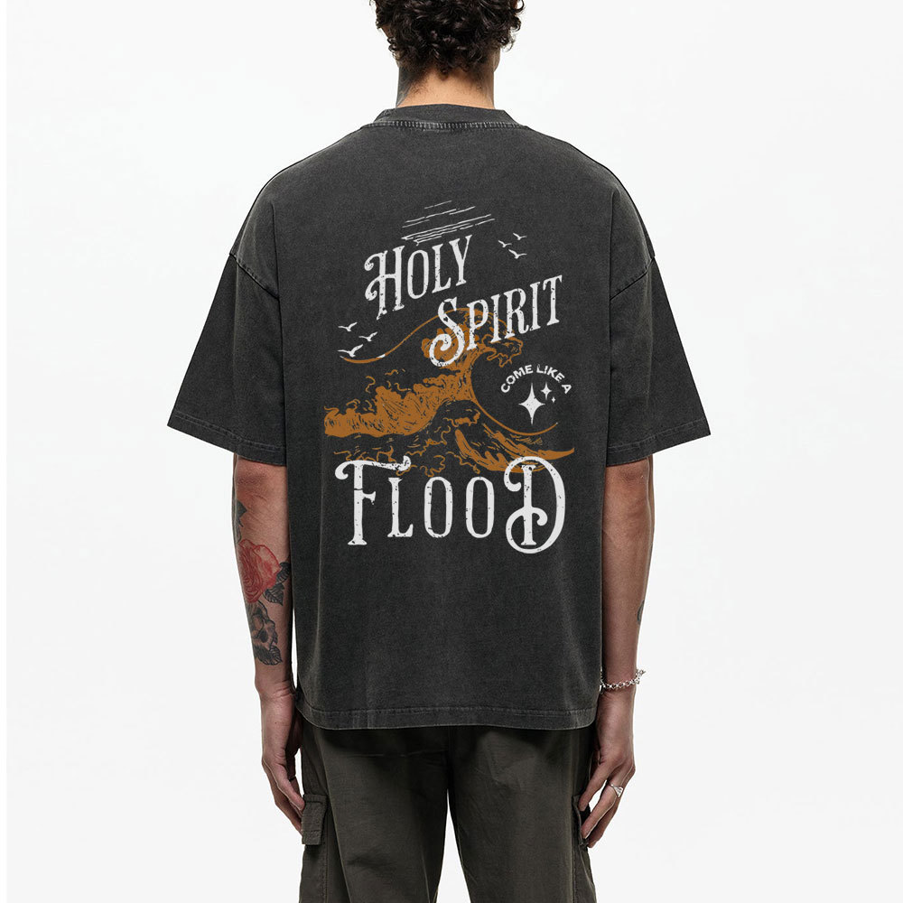 Holy Spirit Christian Washed T-Shirt