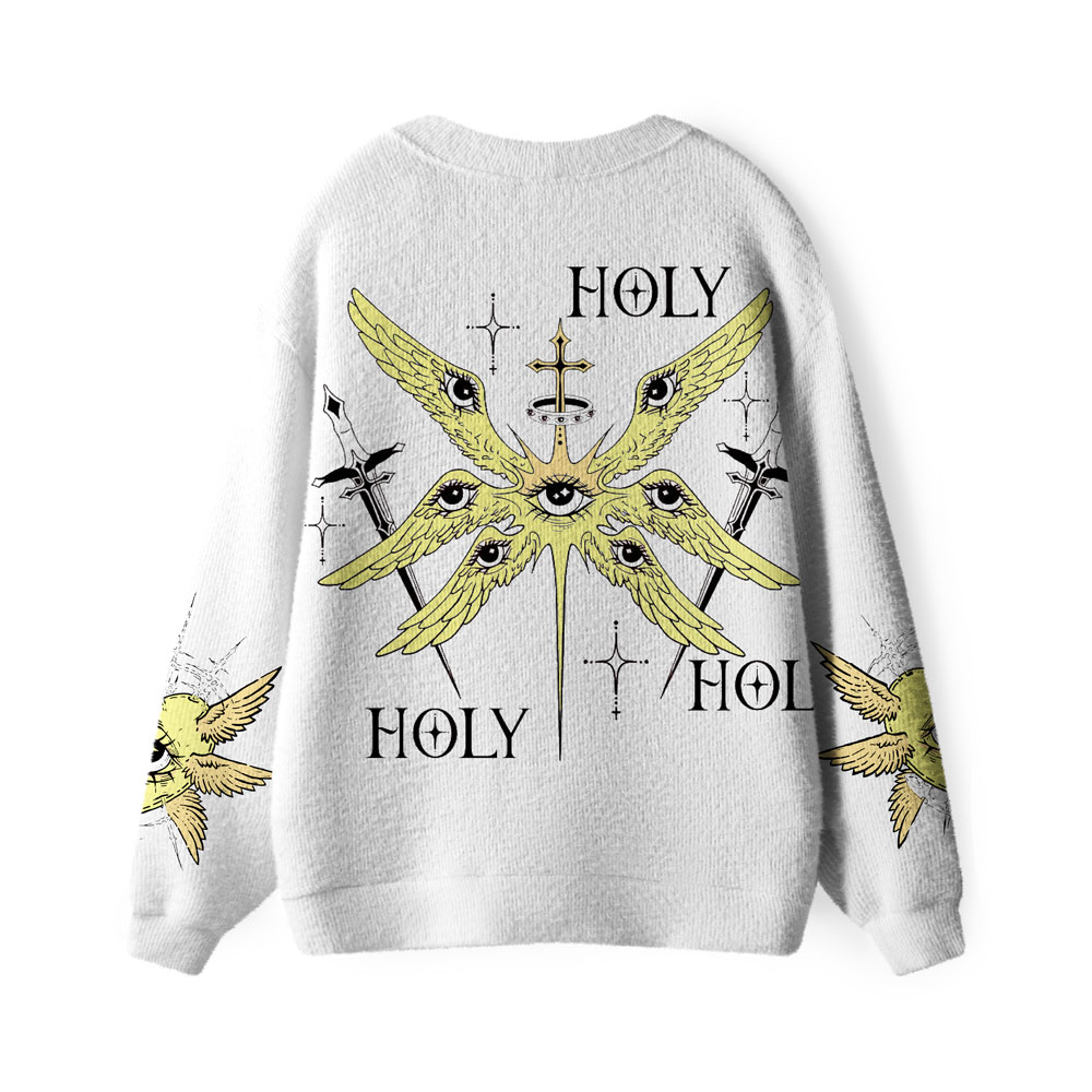 Holy Spirit Furry Christian Lightweight Cardigan