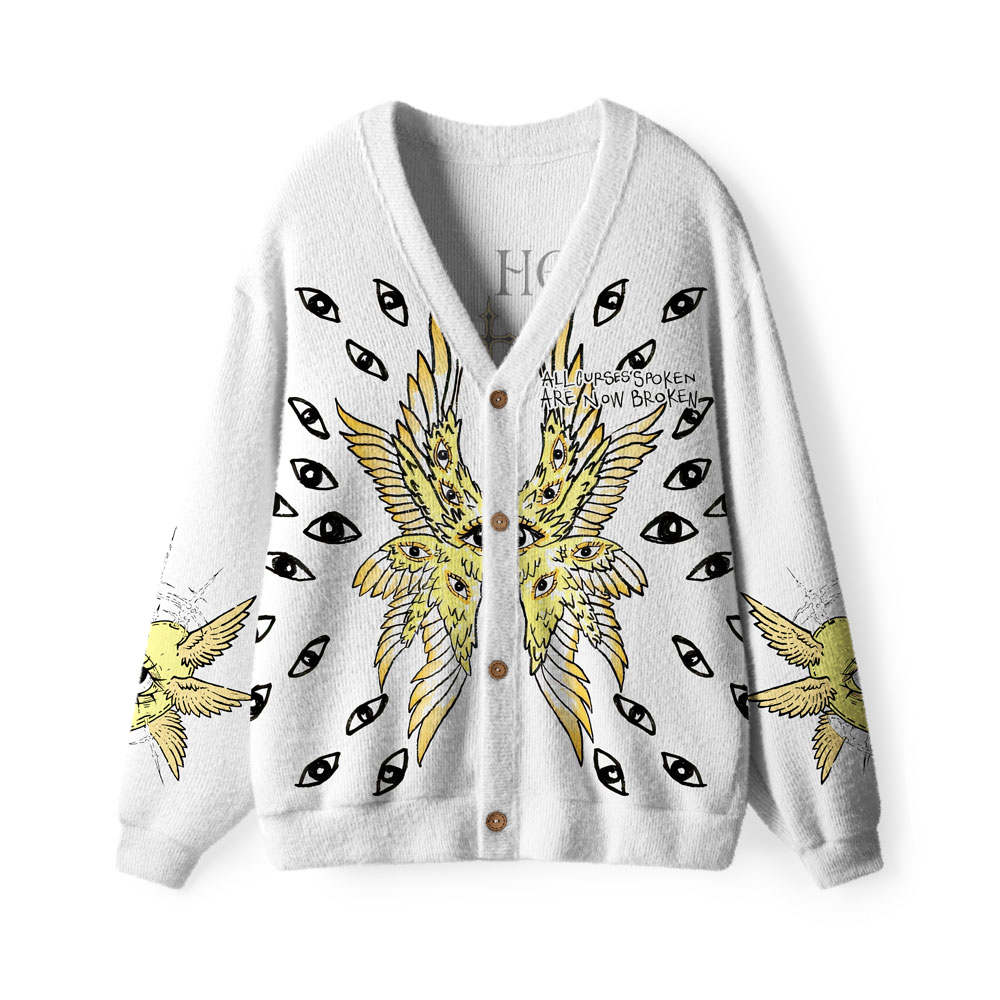 Holy Spirit Furry Christian Lightweight Cardigan