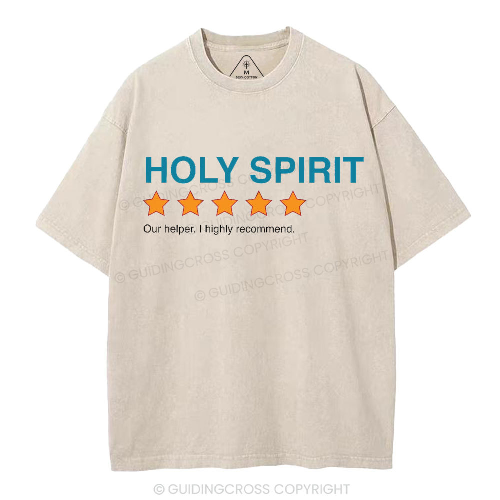 Holy Spirit I Highly Recommend Christian Washed T-Shirt