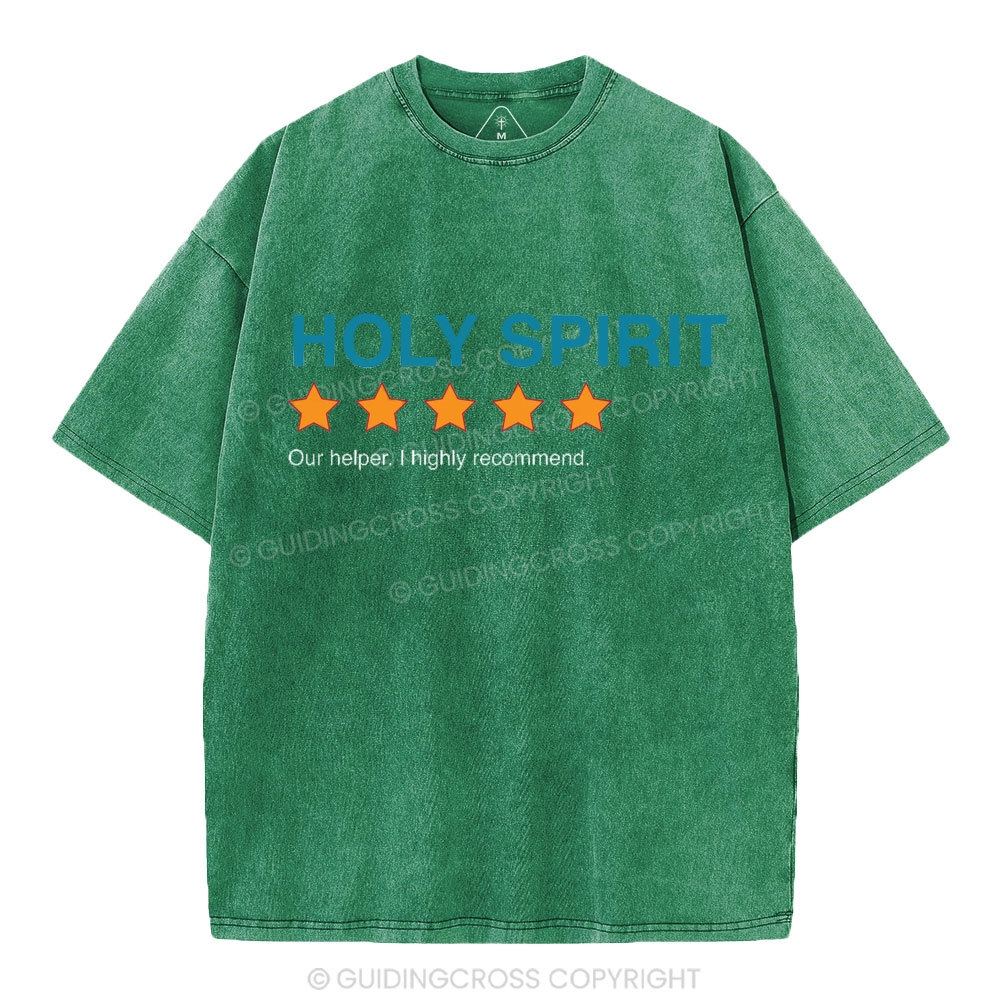 Holy Spirit I Highly Recommend Christian Washed T-Shirt