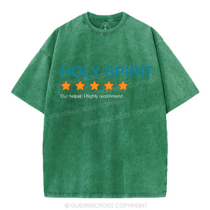 Holy Spirit I Highly Recommend Christian Washed T-Shirt