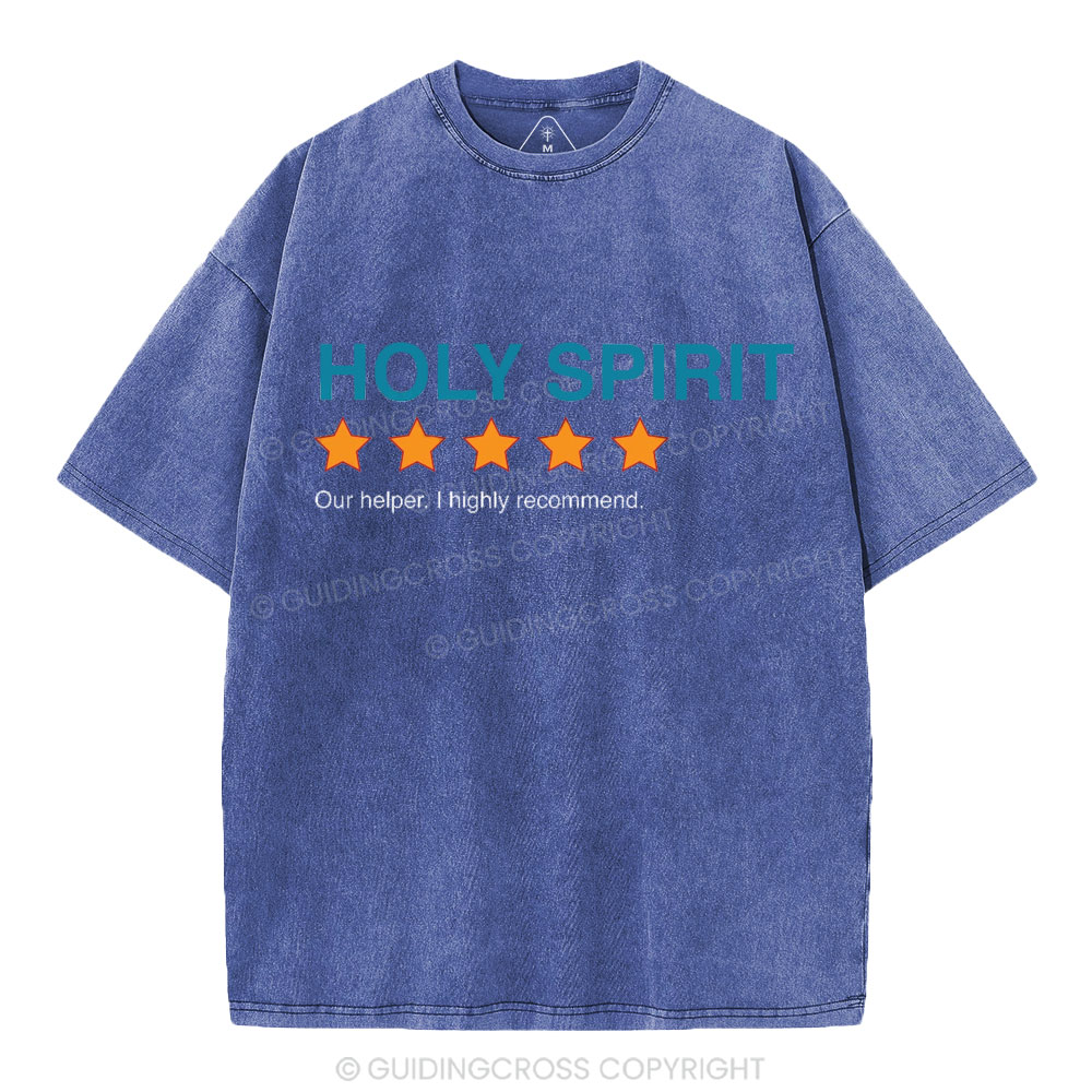 Holy Spirit I Highly Recommend Christian Washed T-Shirt