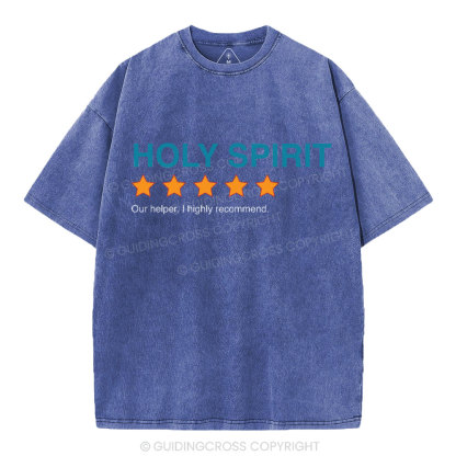 Holy Spirit I Highly Recommend Christian Washed T-Shirt