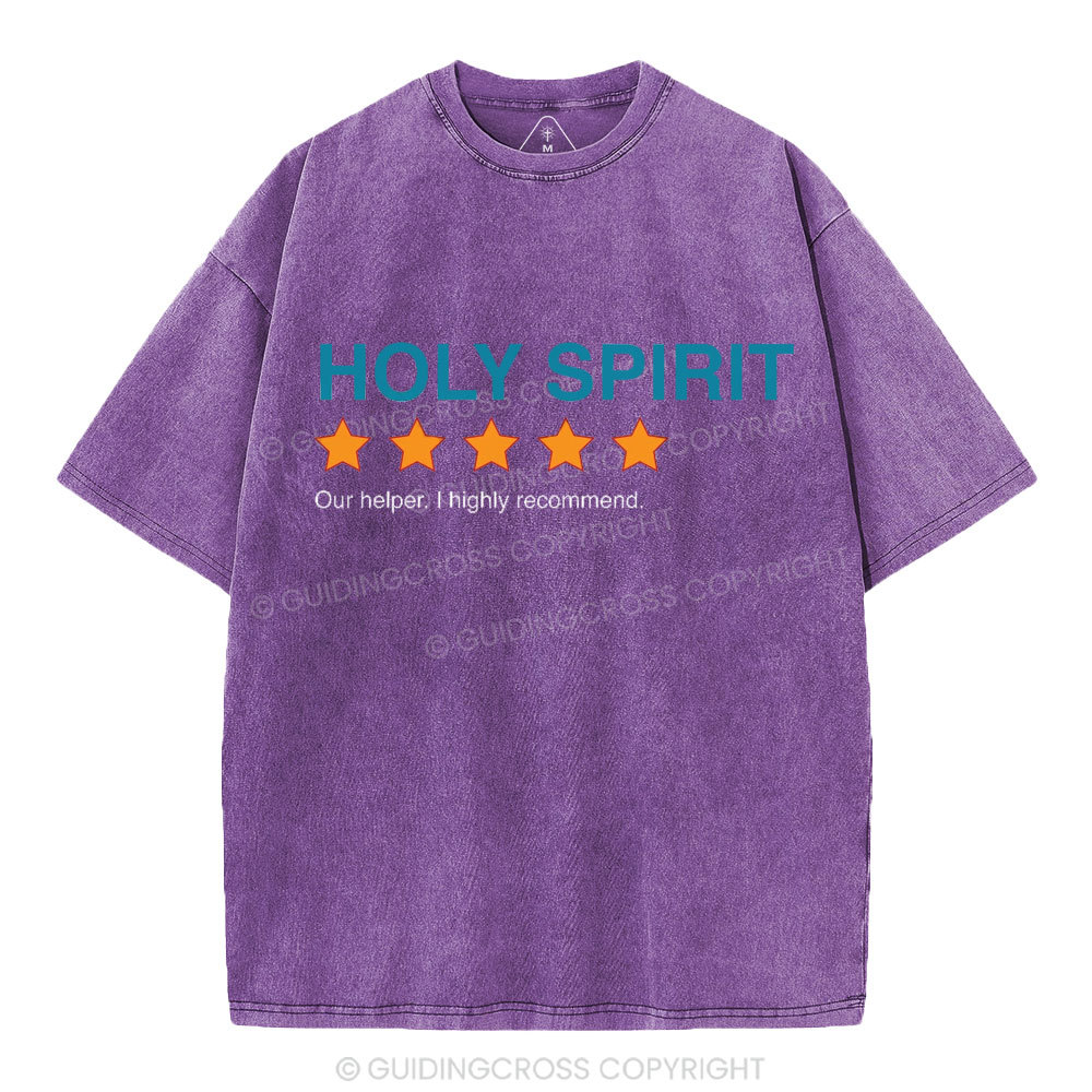 Holy Spirit I Highly Recommend Christian Washed T-Shirt