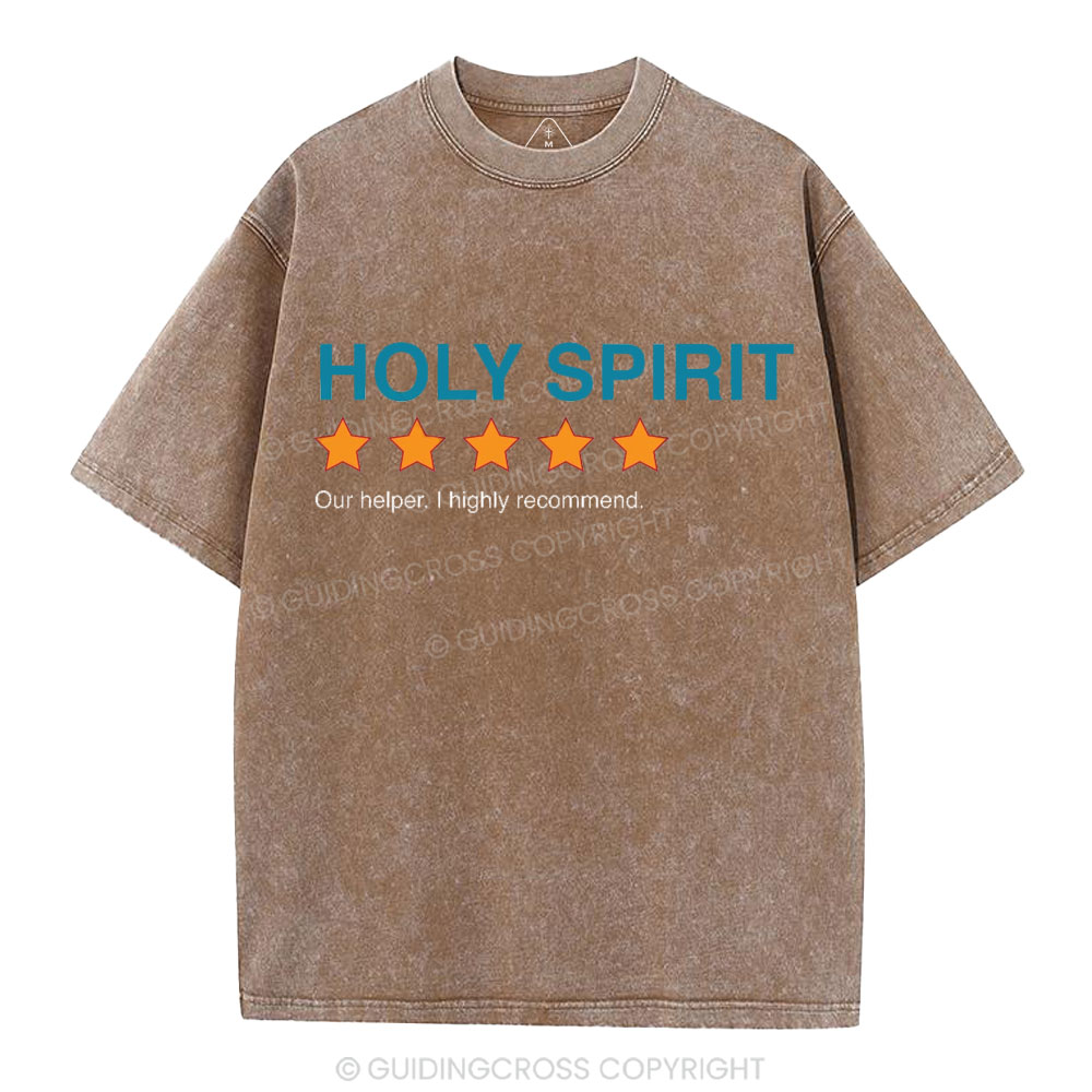Holy Spirit I Highly Recommend Christian Washed T-Shirt
