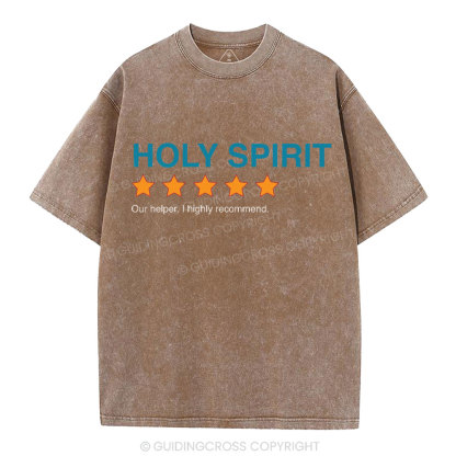 Holy Spirit I Highly Recommend Christian Washed T-Shirt