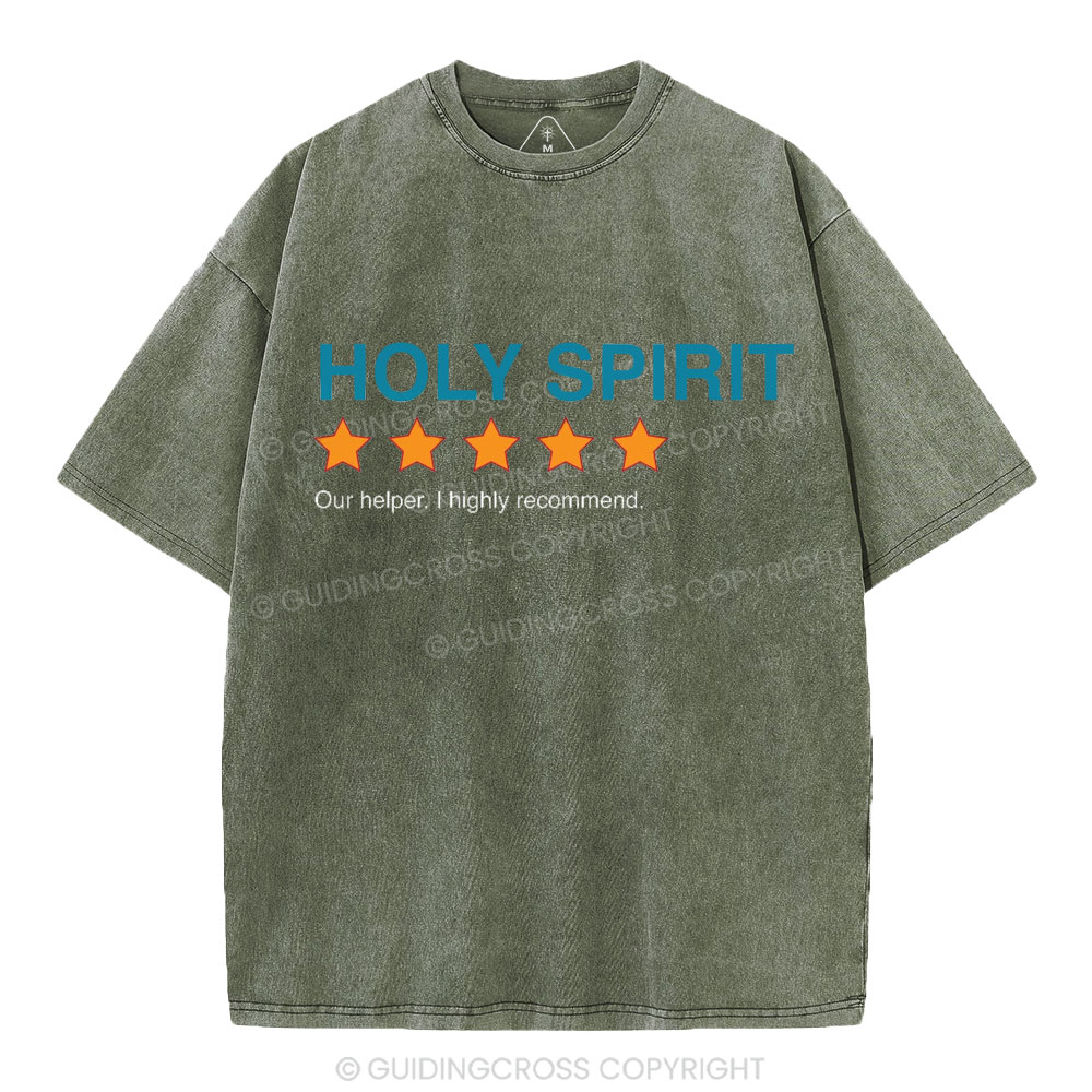 Holy Spirit I Highly Recommend Christian Washed T-Shirt