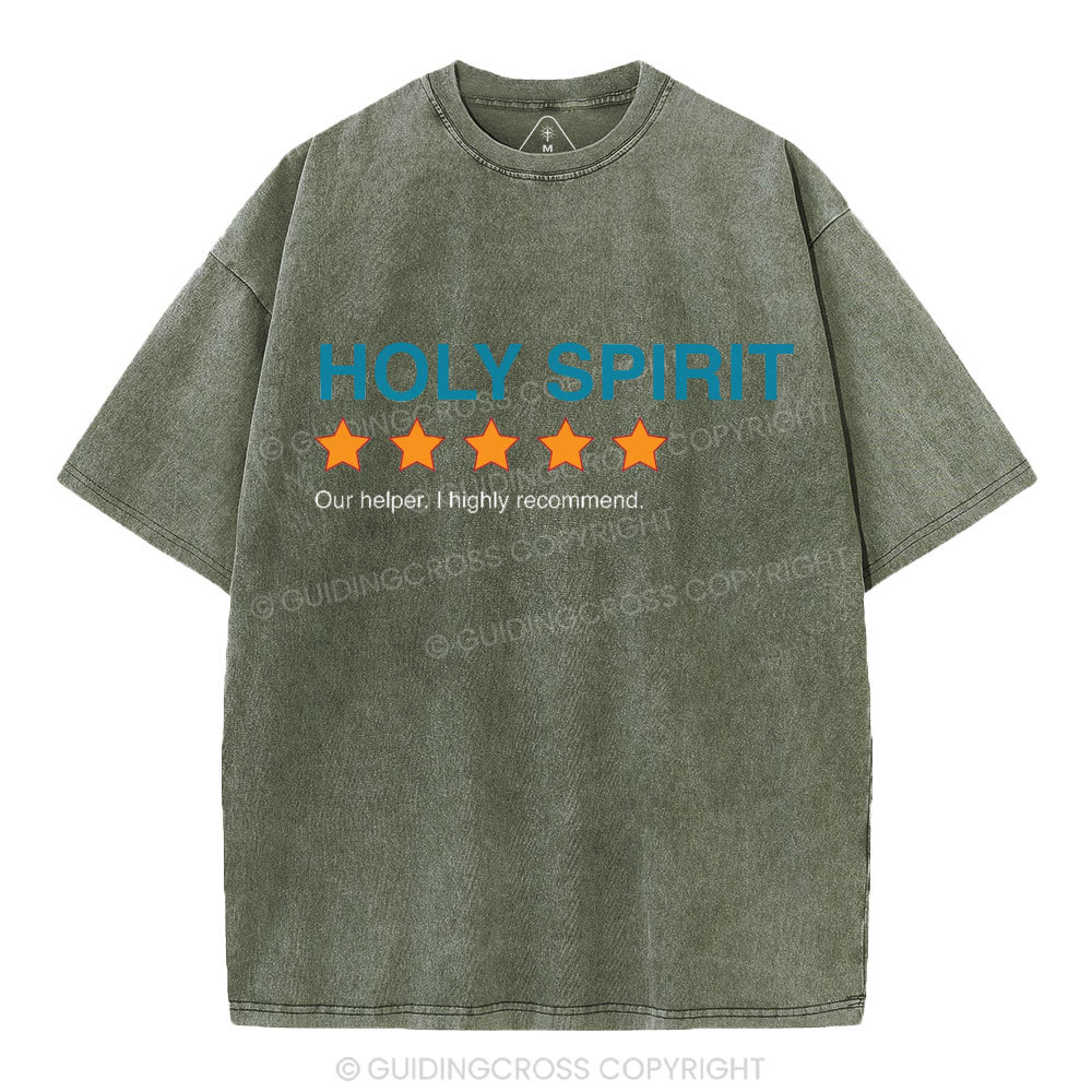 Holy Spirit I Highly Recommend Christian Washed T-Shirt