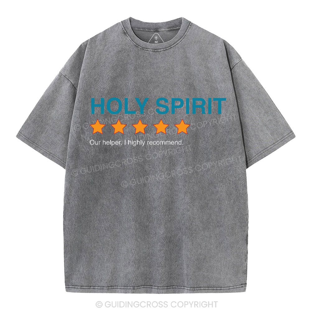 Holy Spirit I Highly Recommend Christian Washed T-Shirt