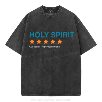 Holy Spirit I Highly Recommend Christian Washed T-Shirt