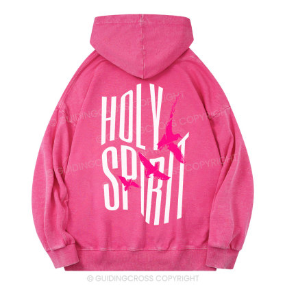 Holy Spirit Streetwear Christian Washed Hoodie