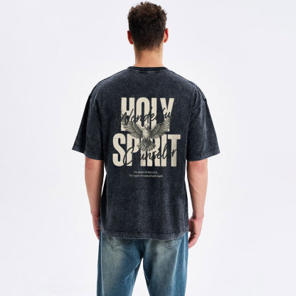 Holy Spirit Wonderful Counselor Christian Washed T-Shirt
