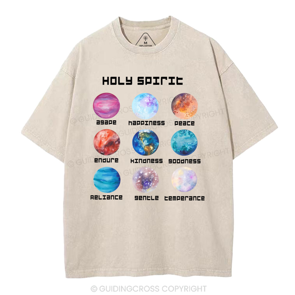 Holy Spirit Christian Washed T-Shirt