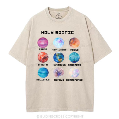 Holy Spirit Christian Washed T-Shirt