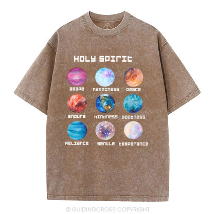 Holy Spirit Christian Washed T-Shirt
