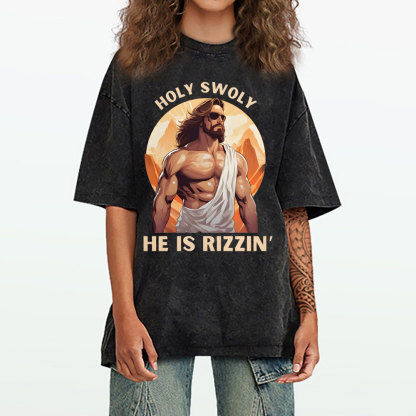 Holy Swoly Chirstian Washed T-Shirt