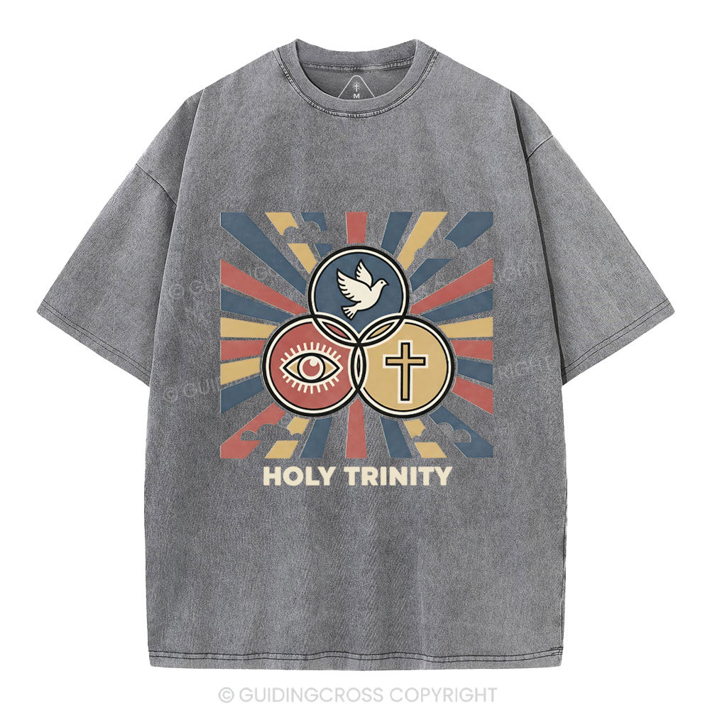 Holy Tyinity Christian Washed T-Shirt