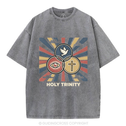 Holy Tyinity Christian Washed T-Shirt