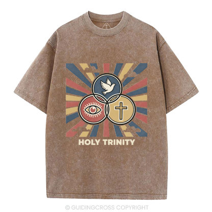 Holy Tyinity Christian Washed T-Shirt