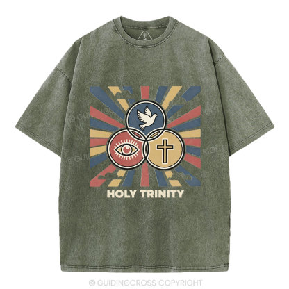 Holy Tyinity Christian Washed T-Shirt