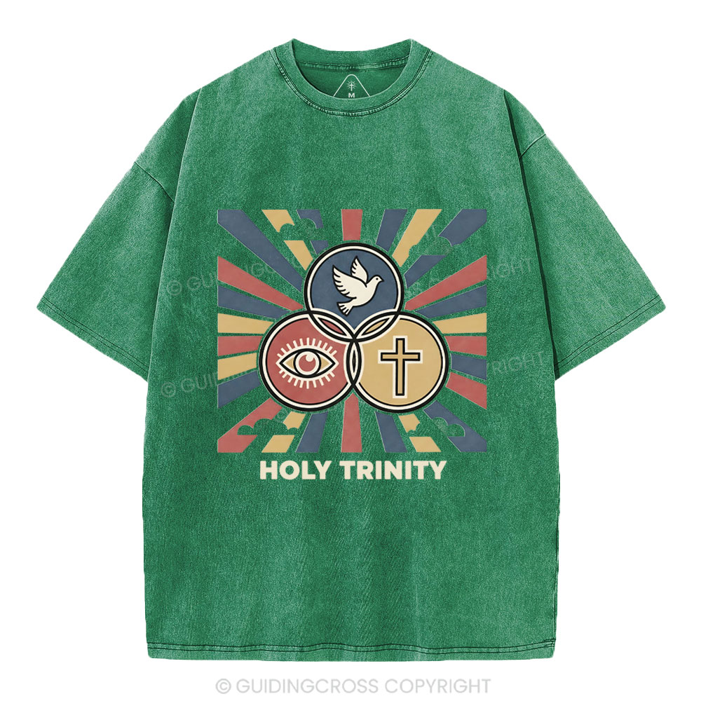 Holy Tyinity Christian Washed T-Shirt