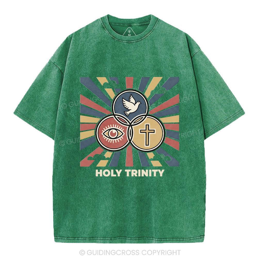 Holy Tyinity Christian Washed T-Shirt